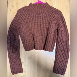 Crop knit sweater